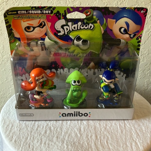 Nintendo: 2015 Splatoon Amiibo Set - Green, Blue, Orange - Picture 1 of 16